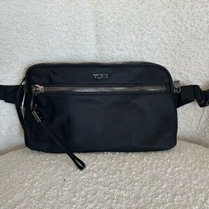 TUMI Black Belt Bag for Men